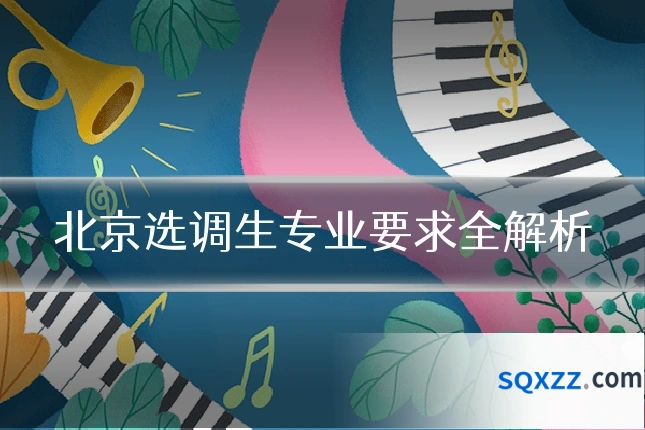 北京选调生专业要求全解析