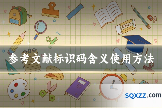 参考文献标识码含义使用方法