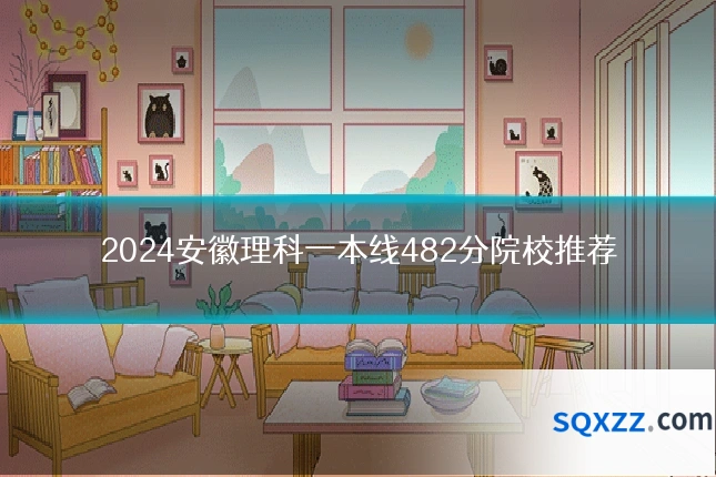 2024安徽理科一本线482分院校推荐