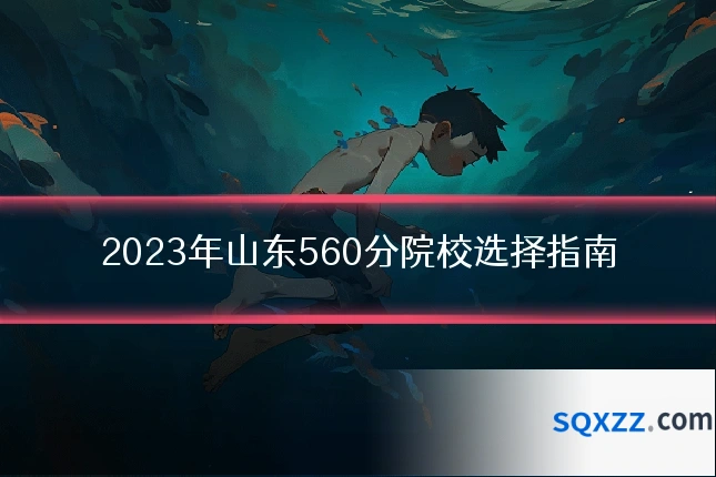 2023年山东560分院校选择指南