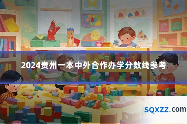 2024贵州一本中外合作办学分数线参考