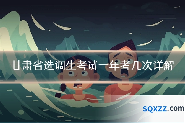 甘肃省选调生考试一年考几次详解