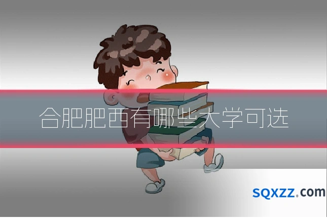 合肥肥西有哪些大学可选