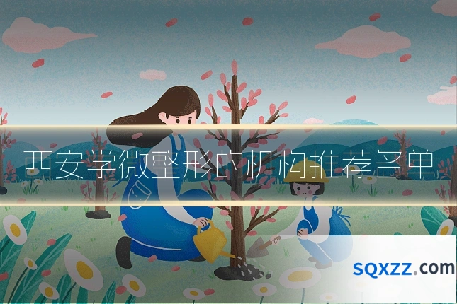 西安学微整形的机构推荐名单