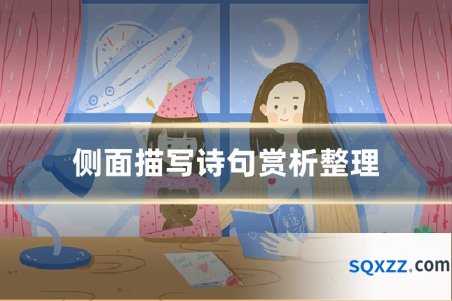 侧面描写诗句赏析整理