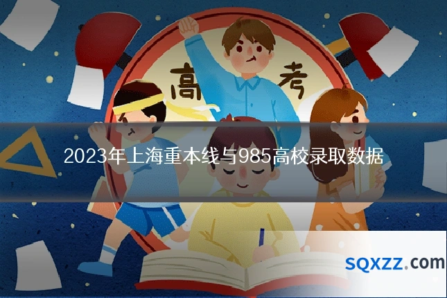 2023年上海重本线与985高校录取数据