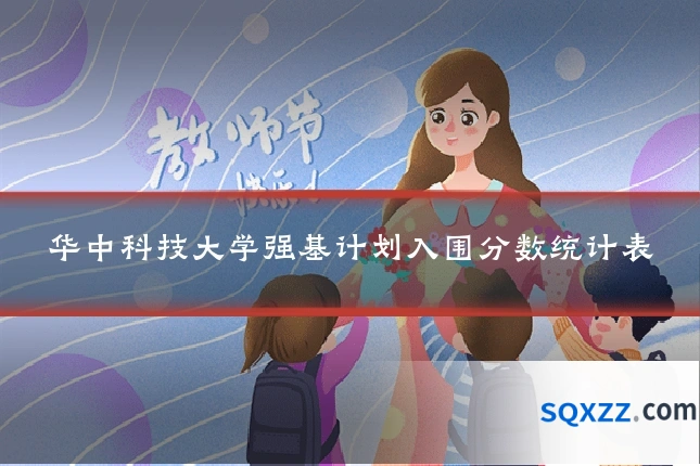 华中科技大学强基计划入围分数统计表