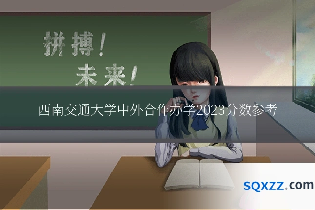 西南交通大学中外合作办学2023分数参考