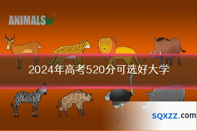 2024年高考520分可选好大学