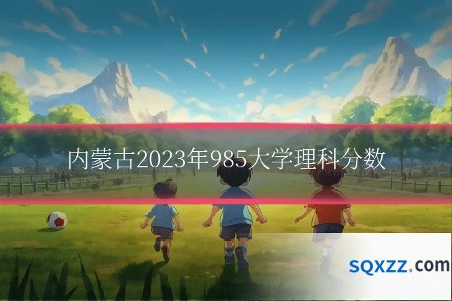 内蒙古2023年985大学理科分数