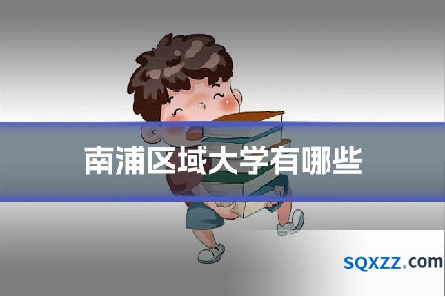 南浦区域大学有哪些