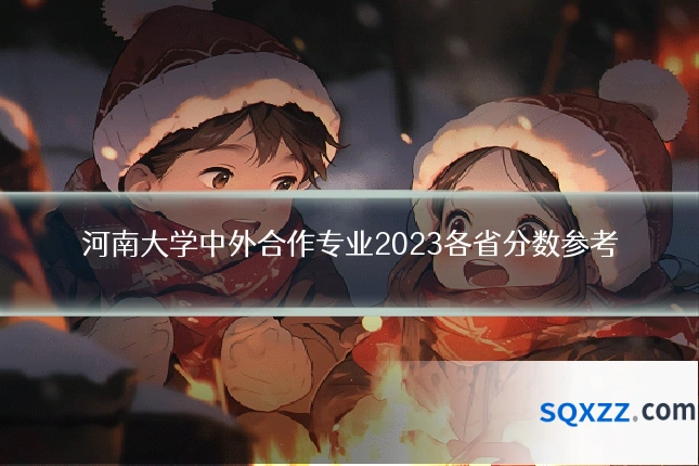 河南大学中外合作专业2023各省分数参考