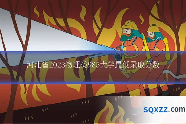 河北省2023物理类985大学最低录取分数