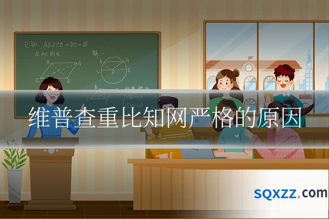 维普查重比知网严格的原因