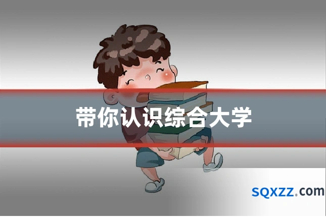 带你认识综合大学
