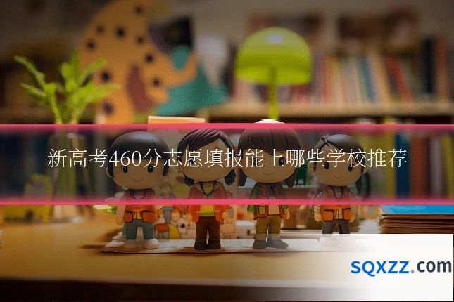 新高考460分志愿填报能上哪些学校推荐