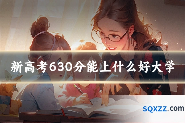 新高考630分能上什么好大学
