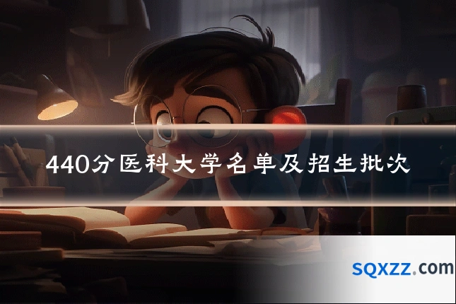 440分医科大学名单及招生批次