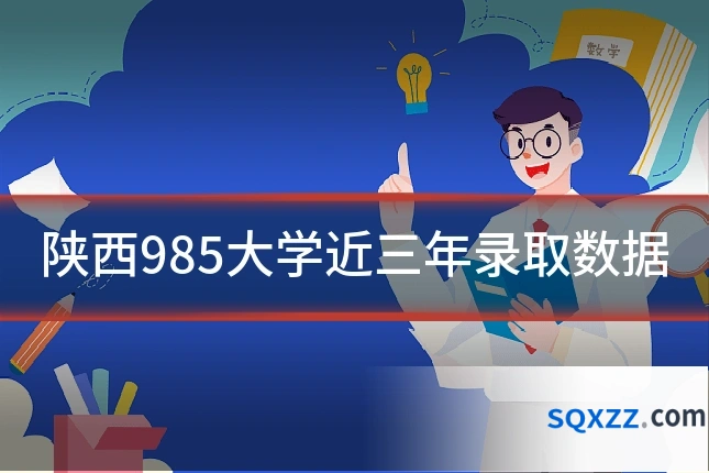 陕西985大学近三年录取数据