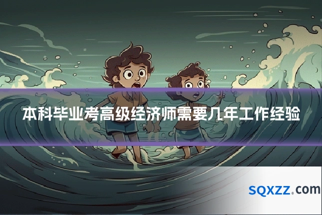 本科毕业考高级经济师需要几年工作经验