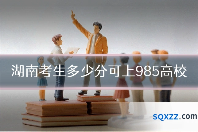 湖南考生多少分可上985高校