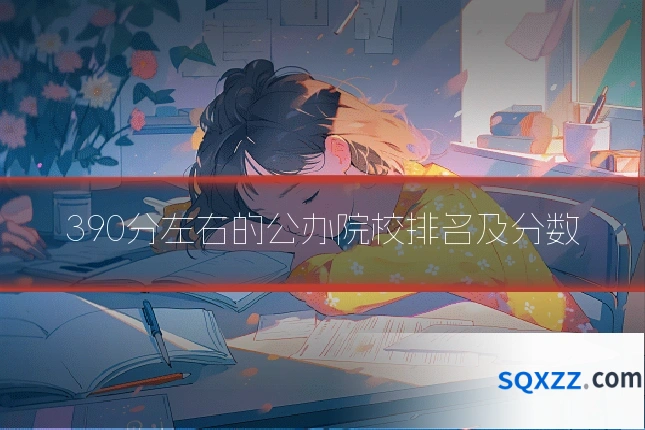 390分左右的公办院校排名及分数