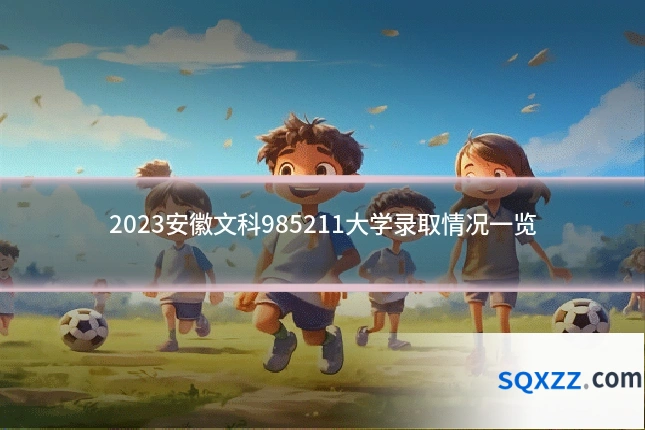 2023安徽文科985211大学录取情况一览