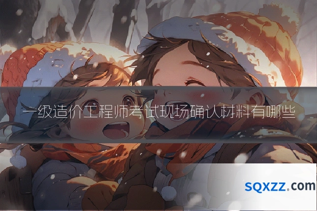 一级造价工程师考试现场确认材料有哪些