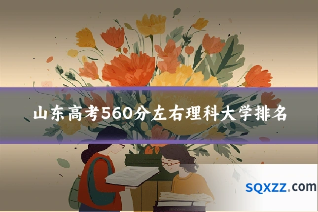 山东高考560分左右理科大学排名