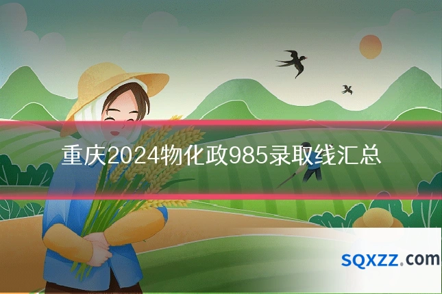 重庆2024物化政985录取线汇总