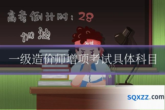 一级造价师增项考试具体科目