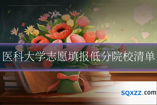 医科大学志愿填报低分院校清单