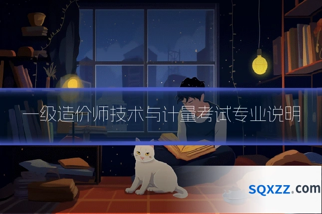 一级造价师技术与计量考试专业说明