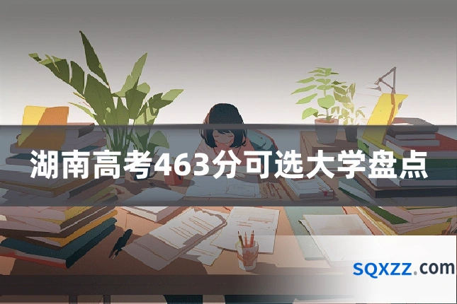 湖南高考463分可选大学盘点