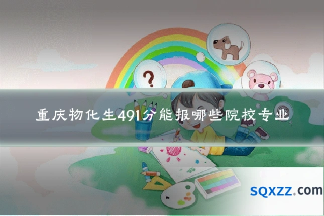 重庆物化生491分能报哪些院校专业