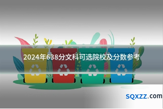2024年638分文科可选院校及分数参考