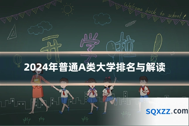 2024年普通A类大学排名与解读