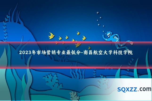 2023年市场营销专业最低分-南昌航空大学科技学院
