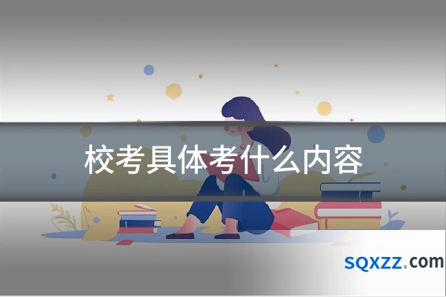 校考具体考什么内容