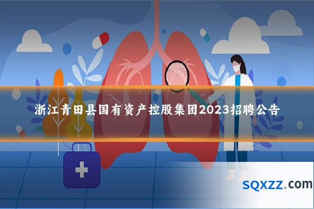 浙江青田县国有资产控股集团2023招聘公告