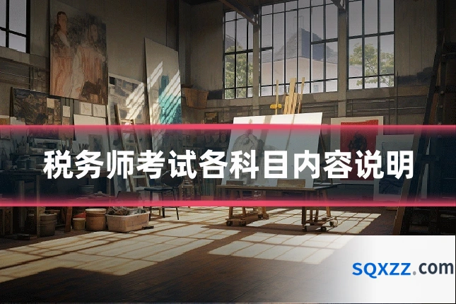 税务师考试各科目内容说明