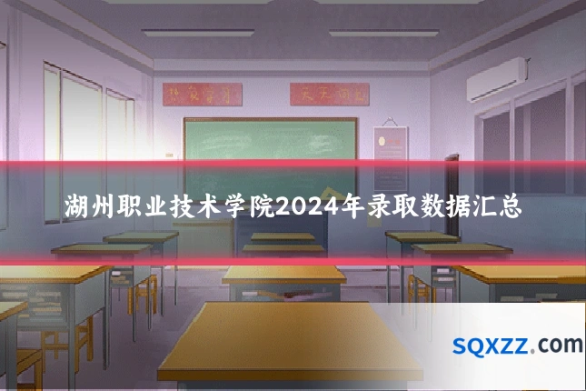湖州职业技术学院2024年录取数据汇总