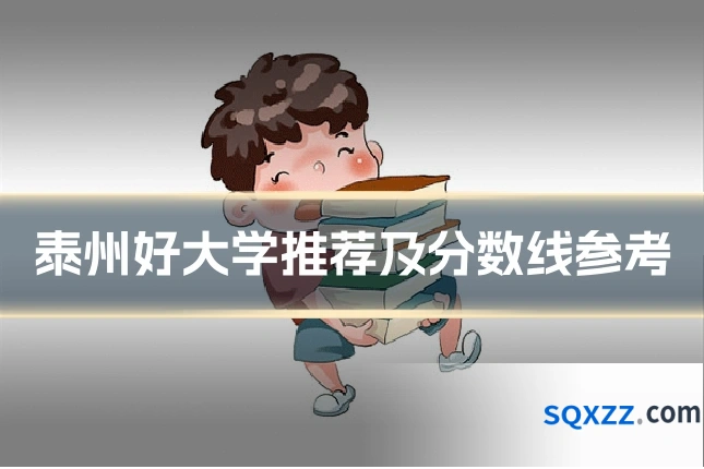 泰州好大学推荐及分数线参考