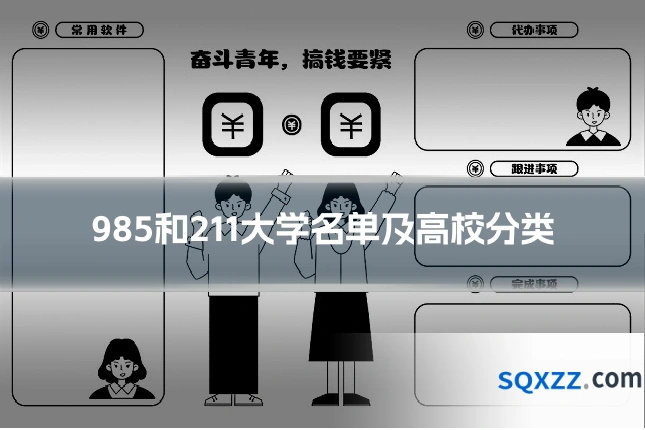 985和211大学名单及高校分类