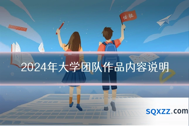2024年大学团队作品内容说明