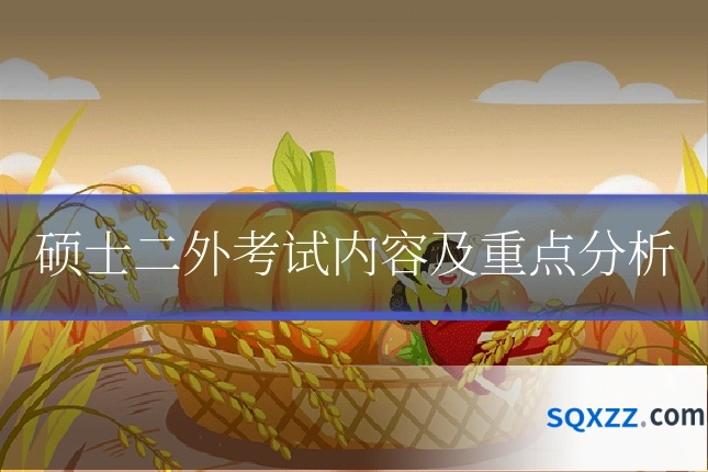 硕士二外考试内容及重点分析