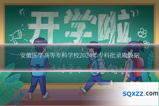 安徽医学高等专科学校2024年专科批录取数据