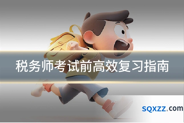 税务师考试前高效复习指南
