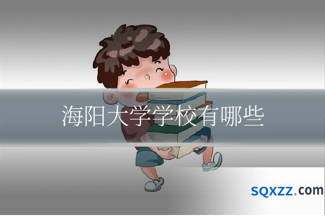 海阳大学学校有哪些