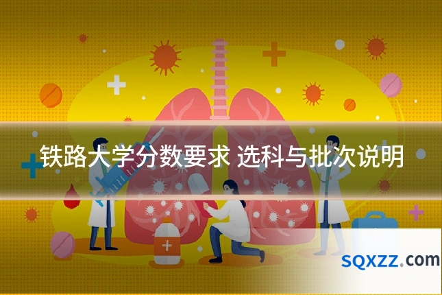 铁路大学分数要求 选科与批次说明